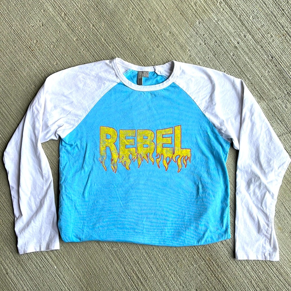 ASOS graphic longsleeve baseball tee